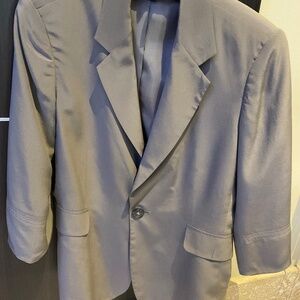 Faconnable silk blazer brown size 12